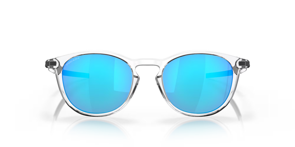 Oakley Pitchman R polished clear sunglasses with Prizm Sapphire lenses