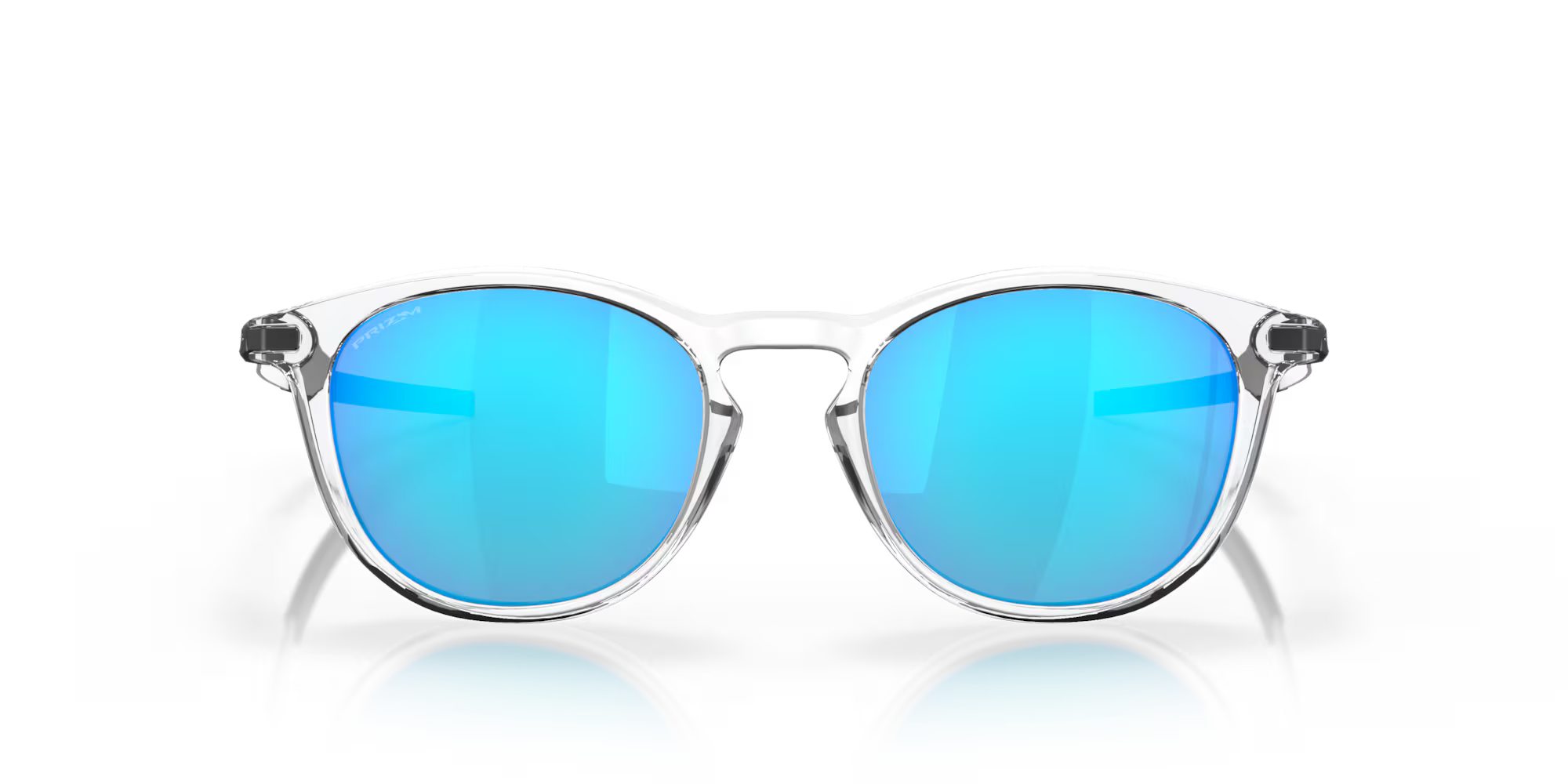 Oakley Pitchman R polished clear sunglasses with Prizm Sapphire lenses