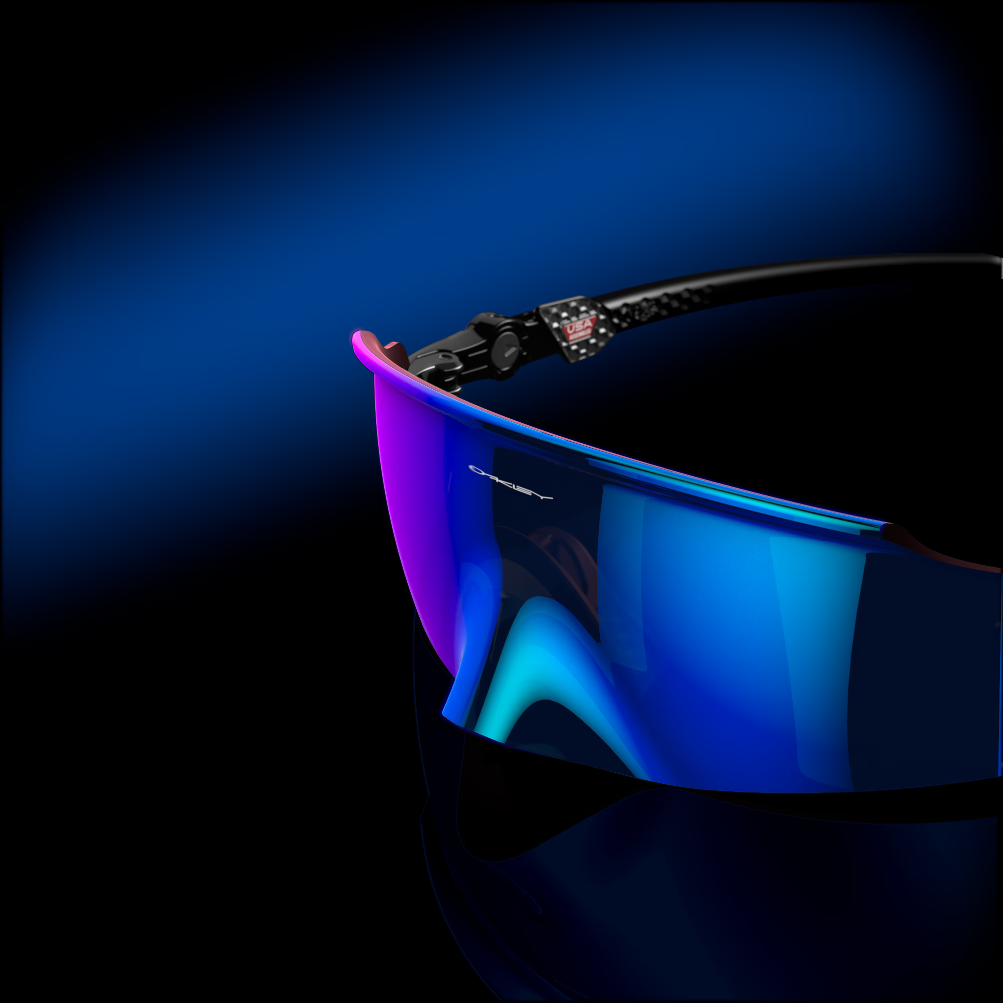 Oakley Kato Sunglasses – Prizm Sapphire Lens with Polished Black Frame