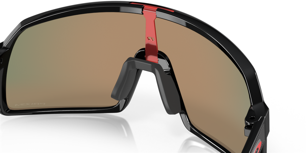 Oakley Sunglass Sutro S prizm ruby Lenses with polished black Frame