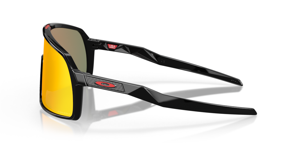 Oakley Sunglass Sutro S prizm ruby Lenses with polished black Frame