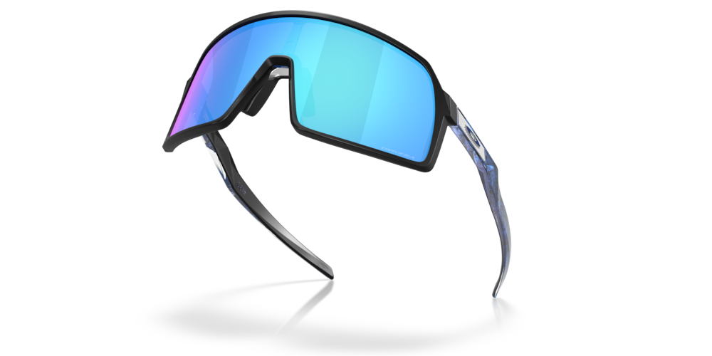 Oakley Sunglass Sutro S Fathom Collection prizm sapphire Lenses with matte black Frame