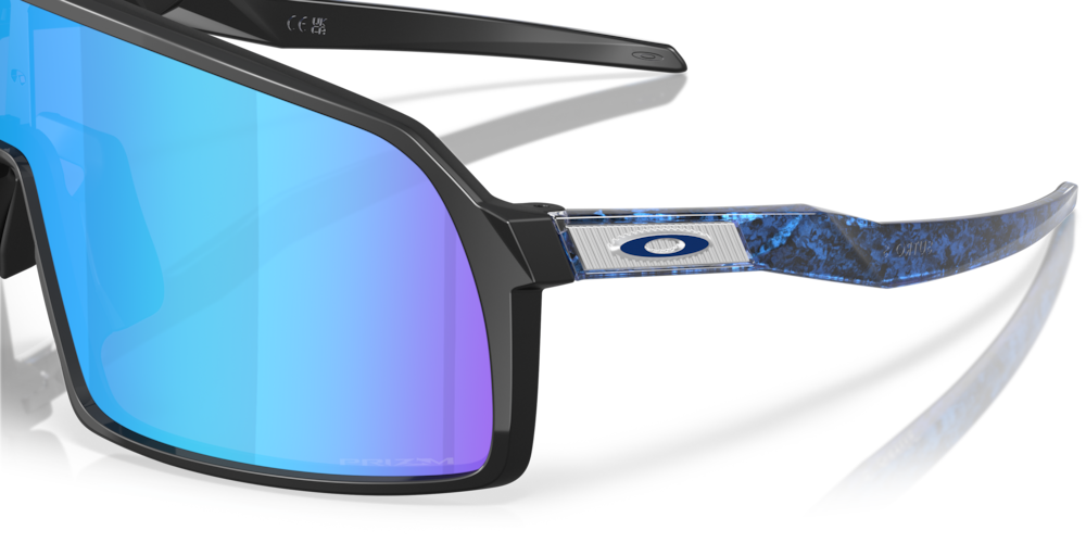 Oakley Sunglass Sutro S Fathom Collection prizm sapphire Lenses with matte black Frame