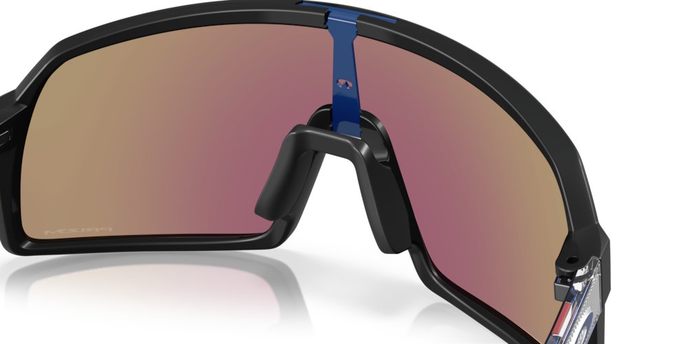 Oakley Sunglass Sutro S Fathom Collection prizm sapphire Lenses with matte black Frame
