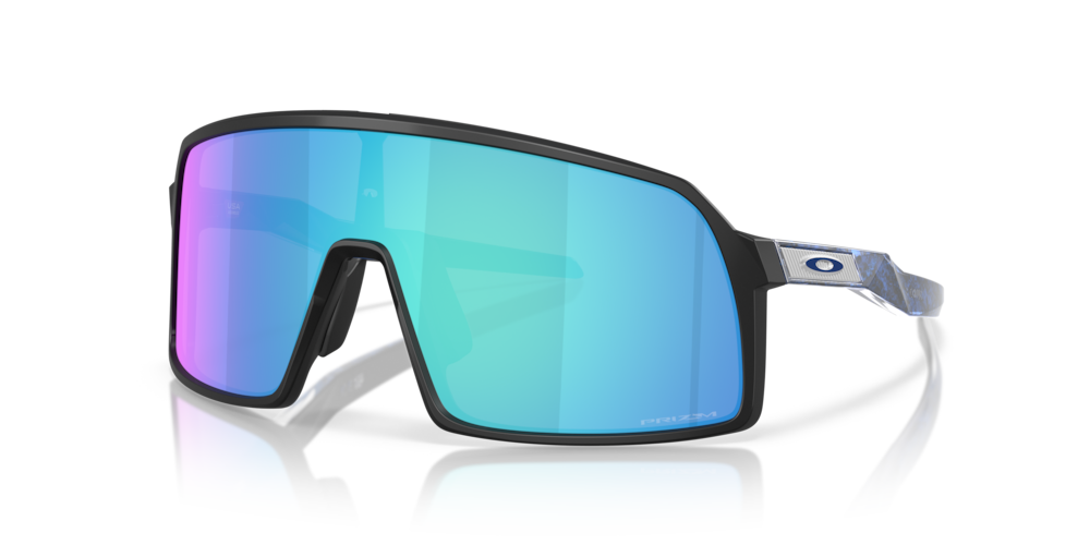 Oakley Sunglass Sutro S Fathom Collection prizm sapphire Lenses with matte black Frame