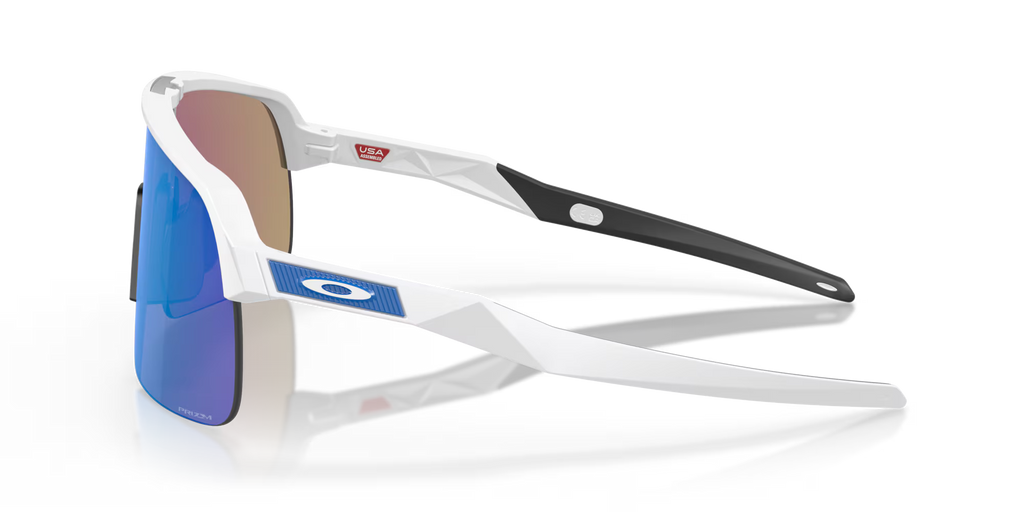Oakley Sutro Lite Sunglasses – Prizm Sapphire Lenses with Matte White Frame