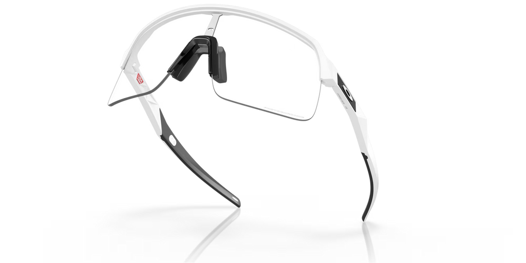 Oakley Sutro Lite Sunglasses – Clear to Black Iridium Photochromic Lenses with Matte White Frame