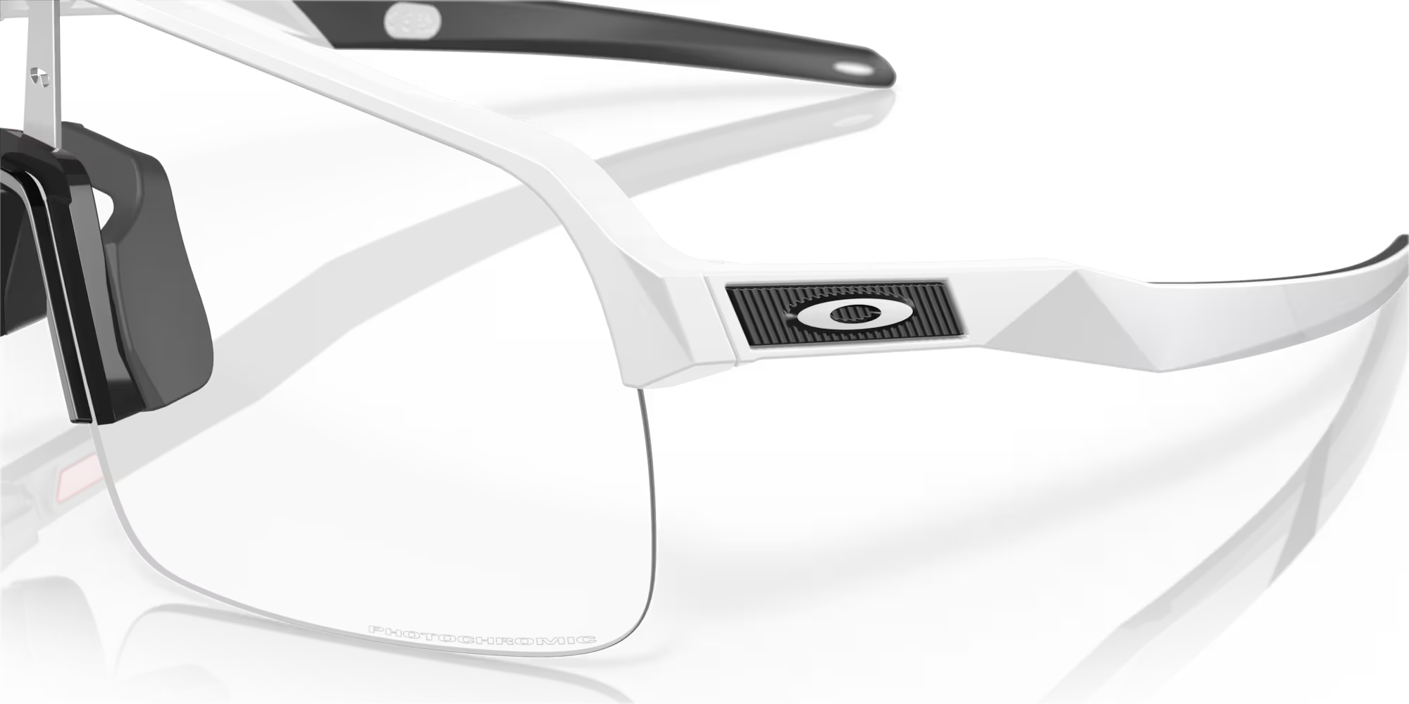 Oakley Sutro Lite Sunglasses – Clear to Black Iridium Photochromic Lenses with Matte White Frame
