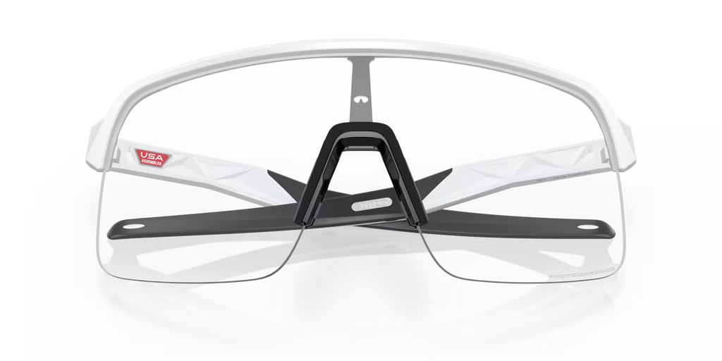 Oakley Sutro Lite Sunglasses – Clear to Black Iridium Photochromic Lenses with Matte White Frame
