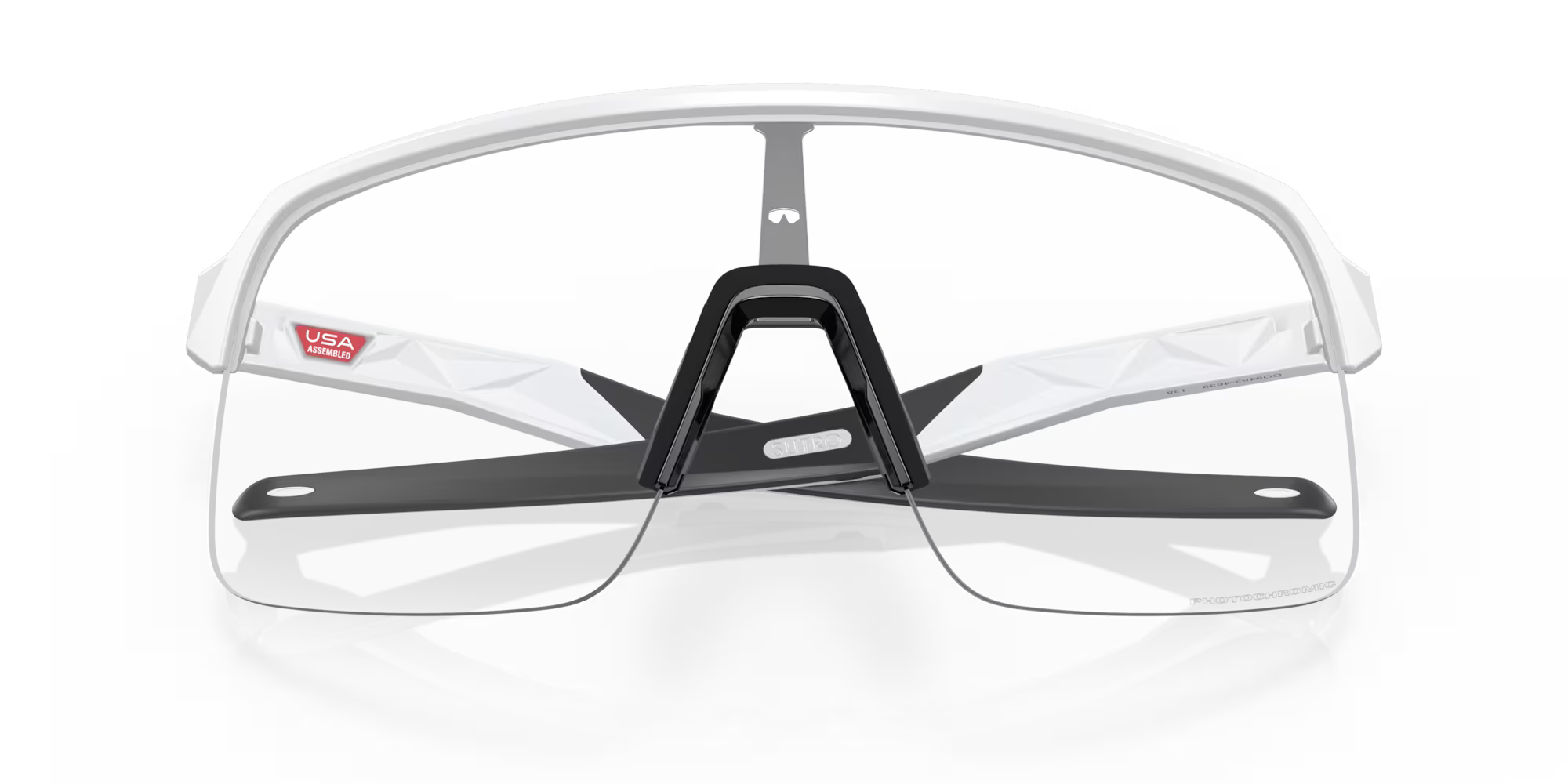 Oakley Sutro Lite Sunglasses – Clear to Black Iridium Photochromic Lenses with Matte White Frame