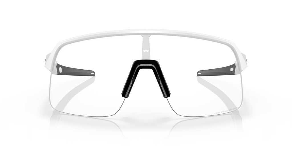 Oakley Sutro Lite Sunglasses – Clear to Black Iridium Photochromic Lenses with Matte White Frame