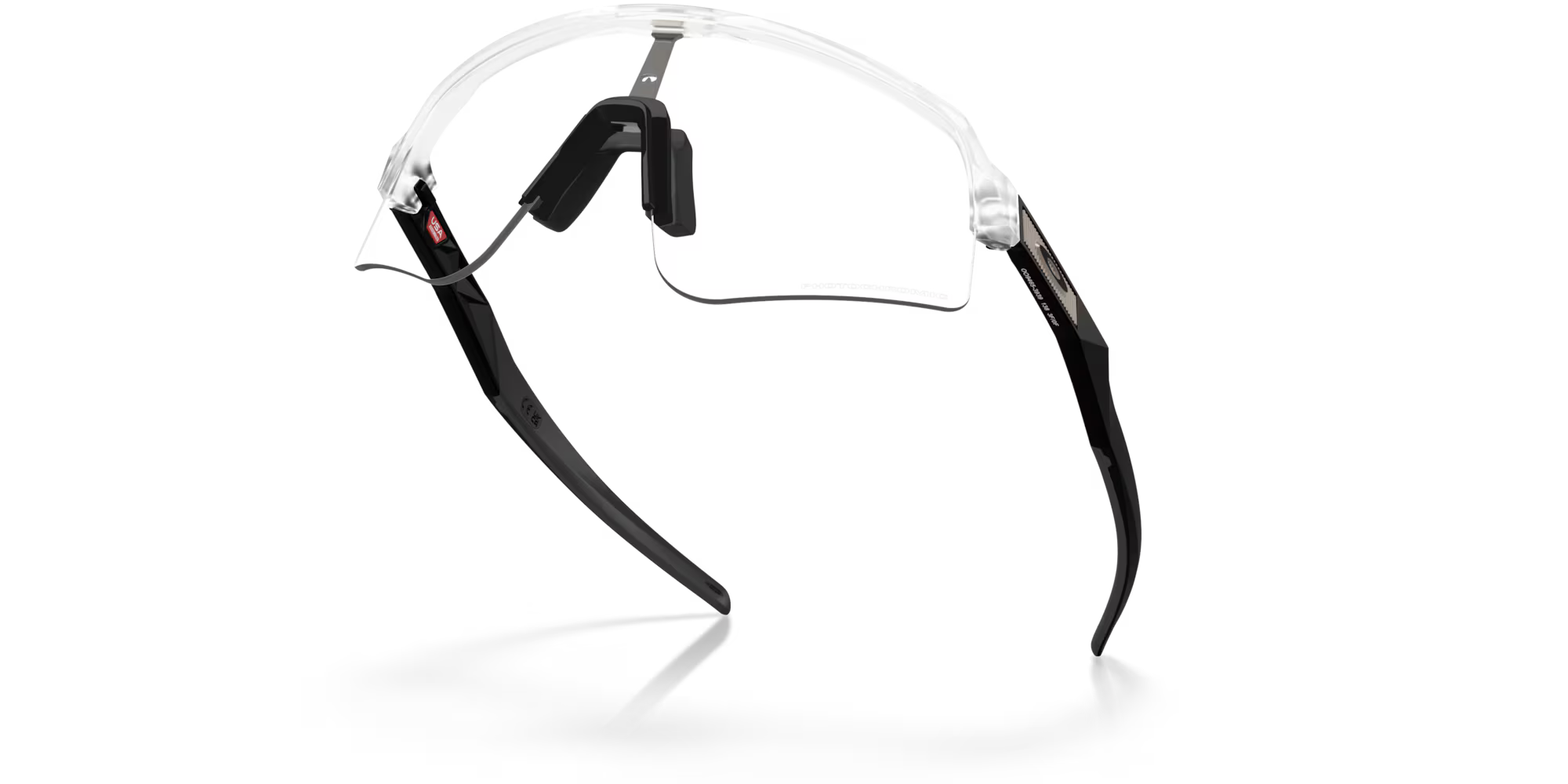 Oakley Sutro Lite (Low Bridge Fit) Sunglasses – Clear to Black Iridium Photochromic Lens with Matte Clear Frame