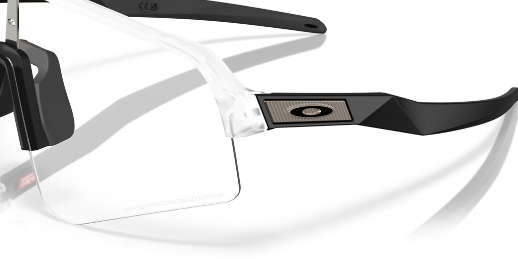 Oakley Sutro Lite (Low Bridge Fit) Sunglasses – Clear to Black Iridium Photochromic Lens with Matte Clear Frame