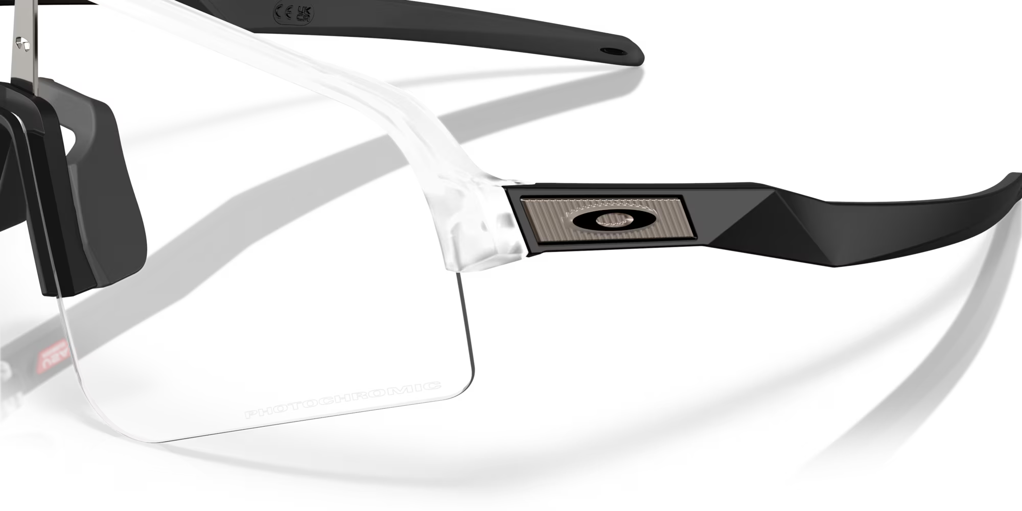 Oakley Sutro Lite (Low Bridge Fit) Sunglasses – Clear to Black Iridium Photochromic Lens with Matte Clear Frame