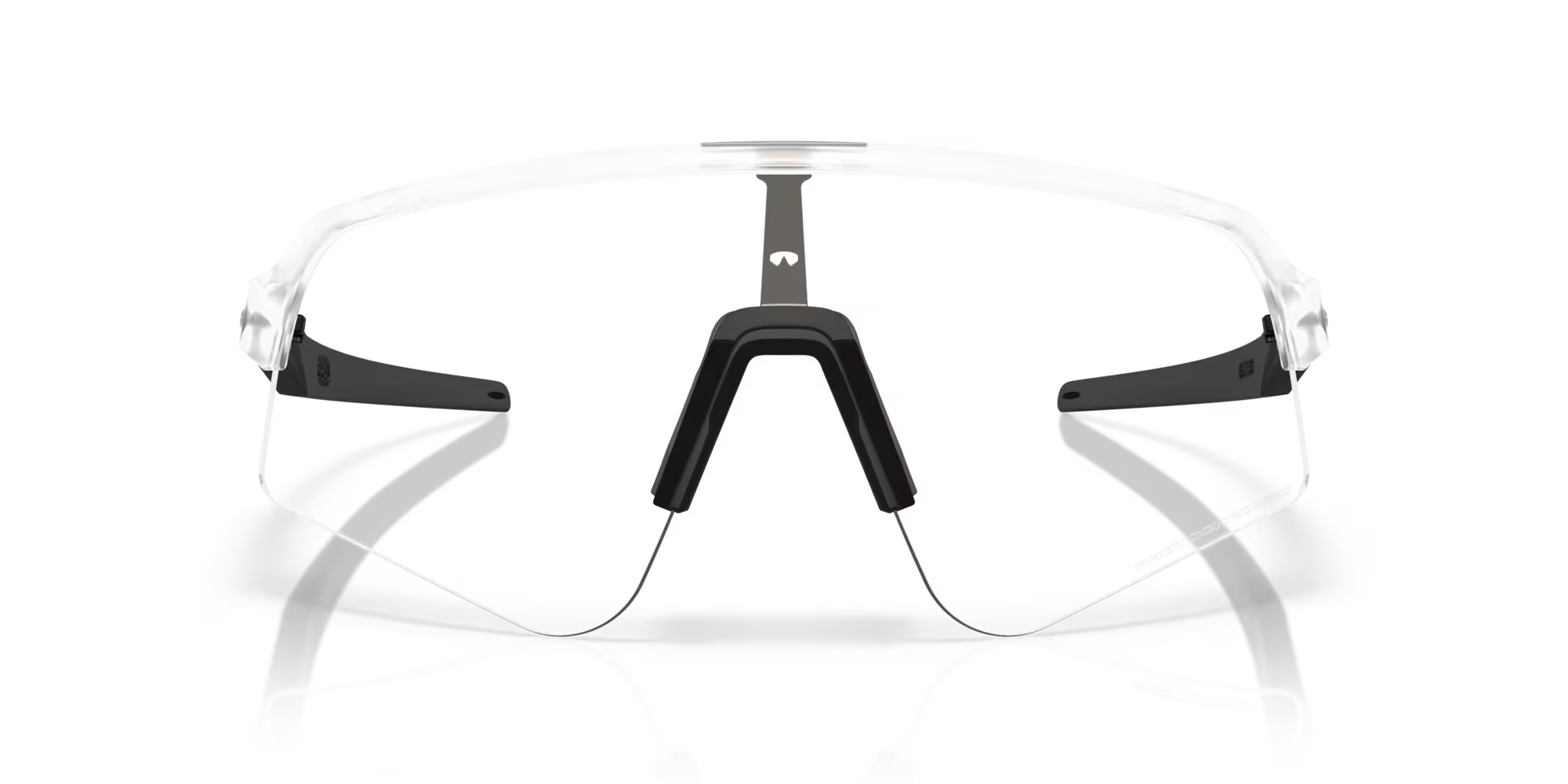 Oakley Sutro Lite (Low Bridge Fit) Sunglasses – Clear to Black Iridium Photochromic Lens with Matte Clear Frame