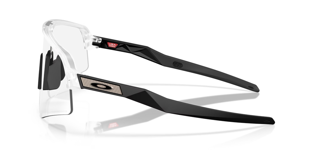 Oakley Sutro Lite (Low Bridge Fit) Sunglasses – Clear to Black Iridium Photochromic Lens with Matte Clear Frame