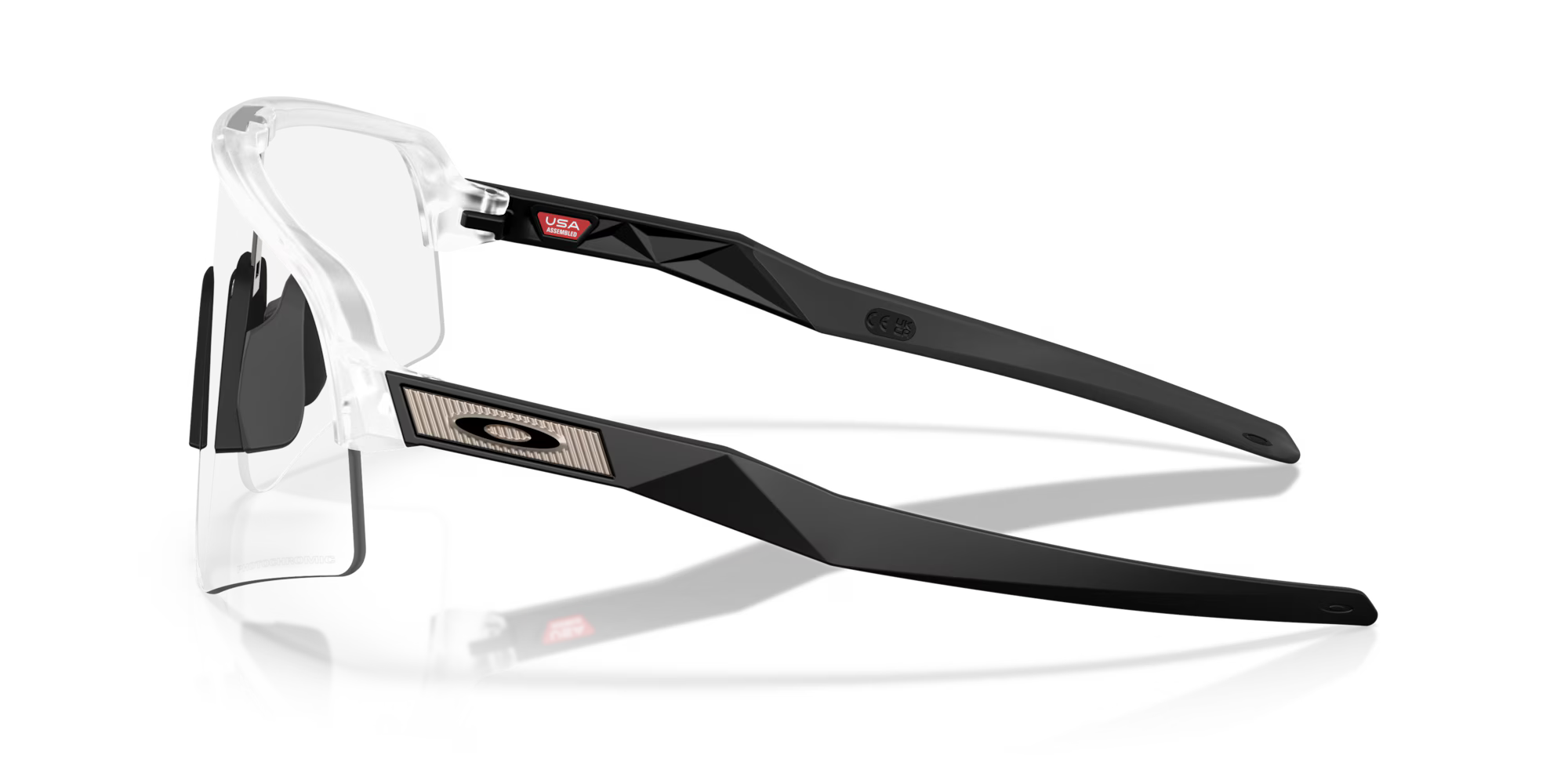 Oakley Sutro Lite (Low Bridge Fit) Sunglasses – Clear to Black Iridium Photochromic Lens with Matte Clear Frame