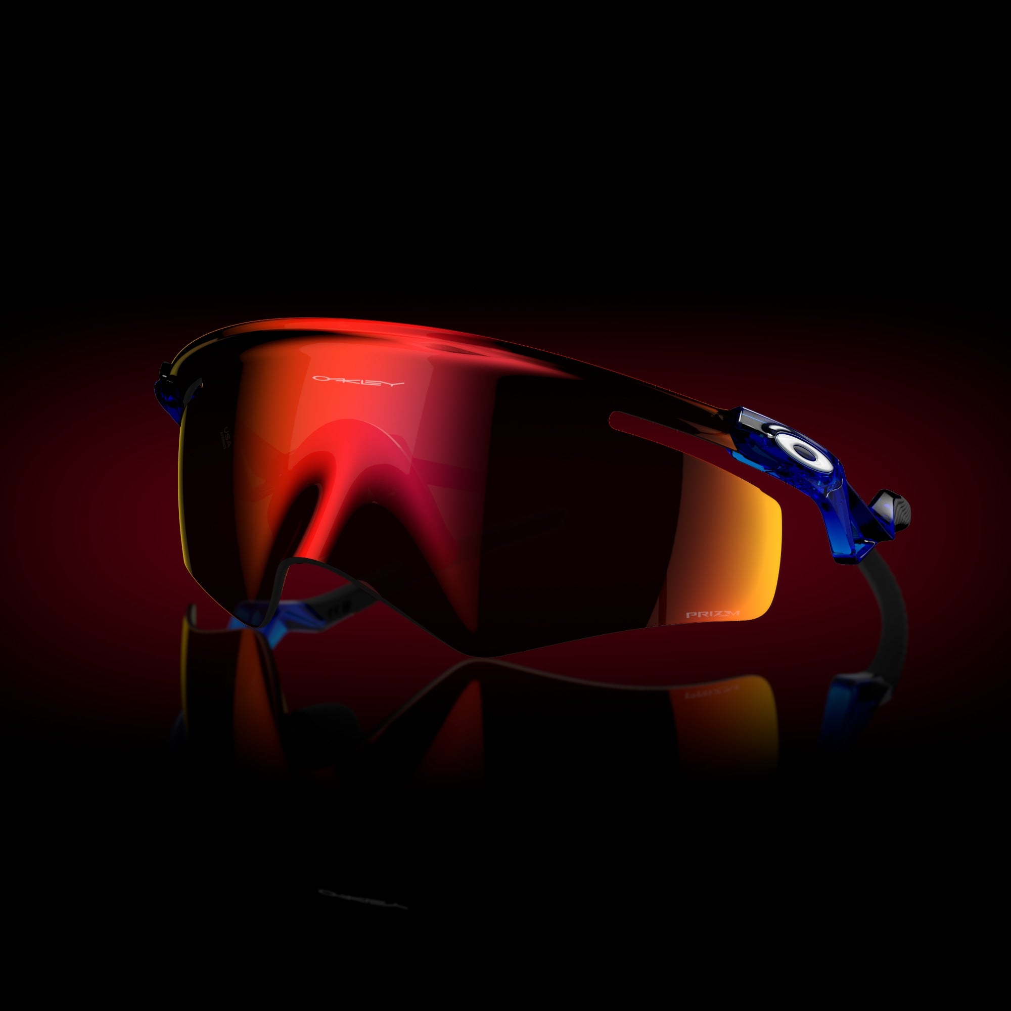 Oakley QNTM Kato™ Sunglasses – Prizm Ruby Lens with Crystal Blue Frame