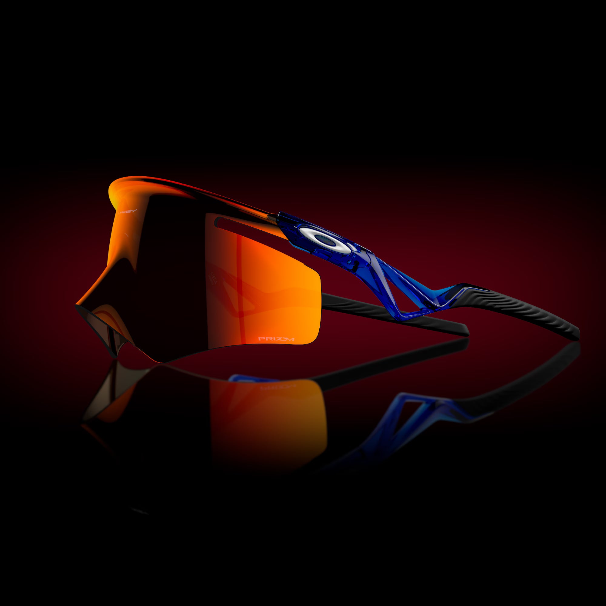 Oakley QNTM Kato™ Sunglasses – Prizm Ruby Lens with Crystal Blue Frame