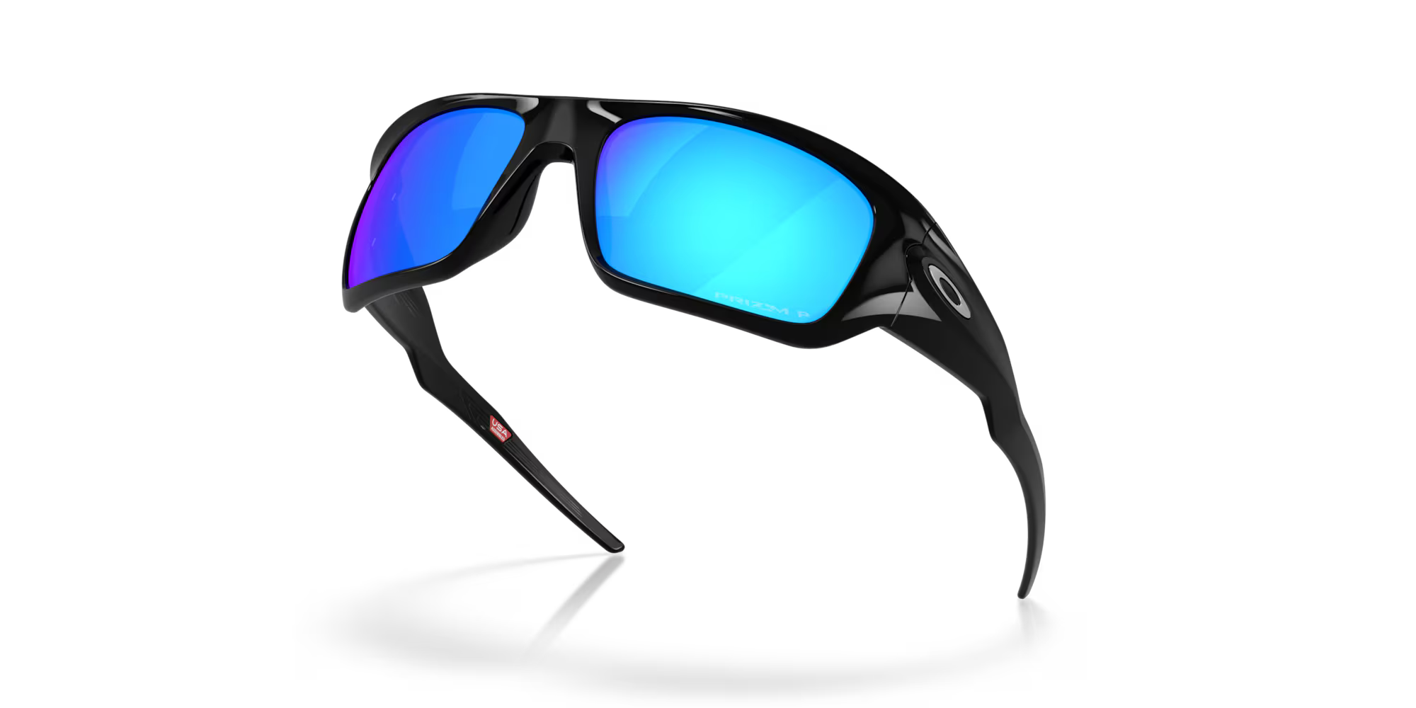 Oakley Masseter Sunglasses – Prizm Sapphire Polarized Lens with Polished Black Frame