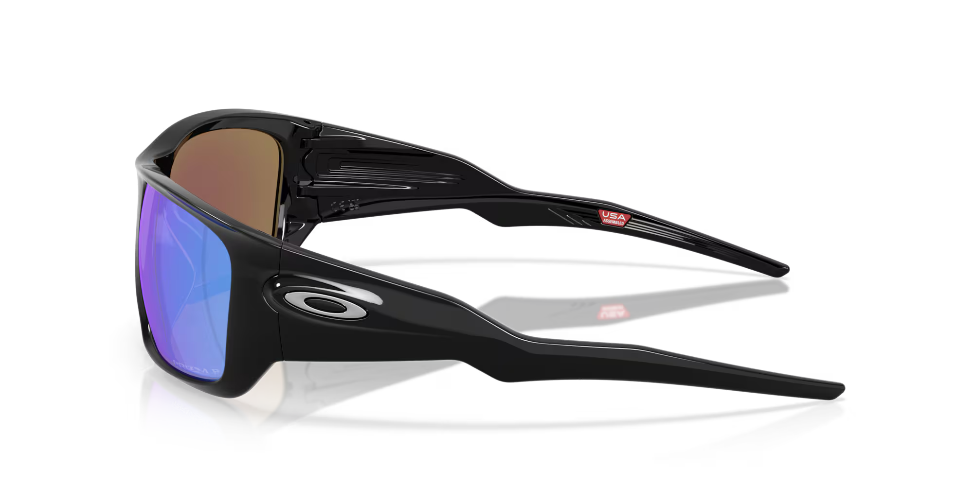 Oakley Masseter Sunglasses – Prizm Sapphire Polarized Lens with Polished Black Frame