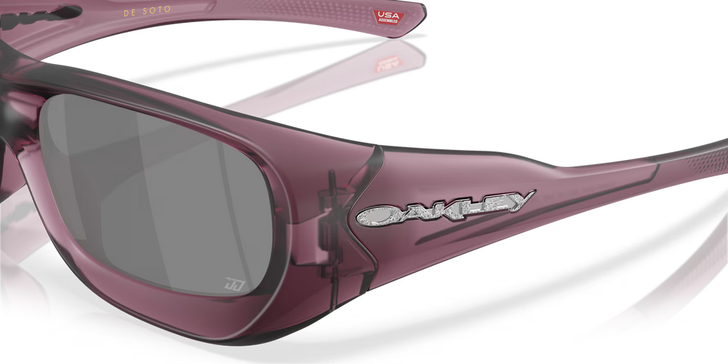 Oakley Justin Jefferson Signature Series De Soto Sunglasses – Prizm Black Lenses with Matte Transparent Indigo Frame