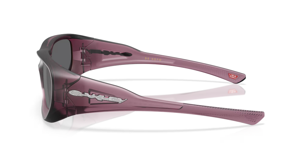 Oakley Justin Jefferson Signature Series De Soto Sunglasses – Prizm Black Lenses with Matte Transparent Indigo Frame