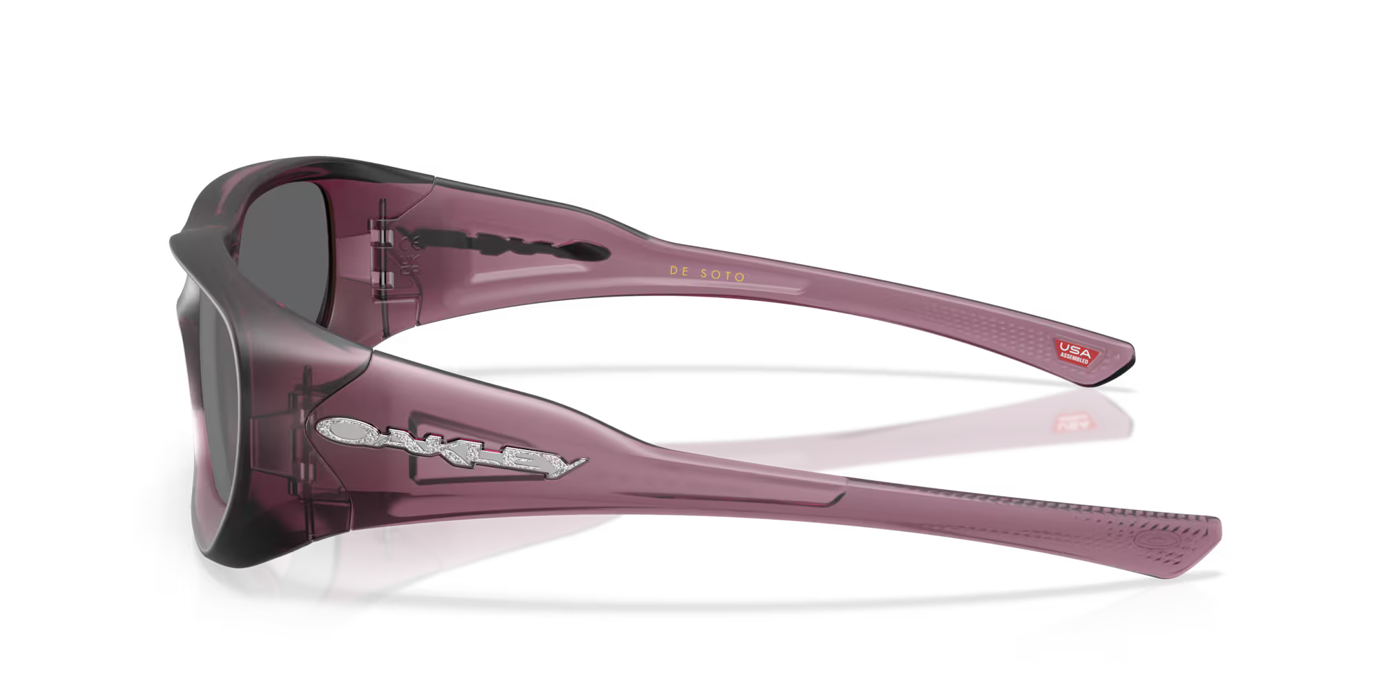 Oakley Justin Jefferson Signature Series De Soto Sunglasses – Prizm Black Lenses with Matte Transparent Indigo Frame