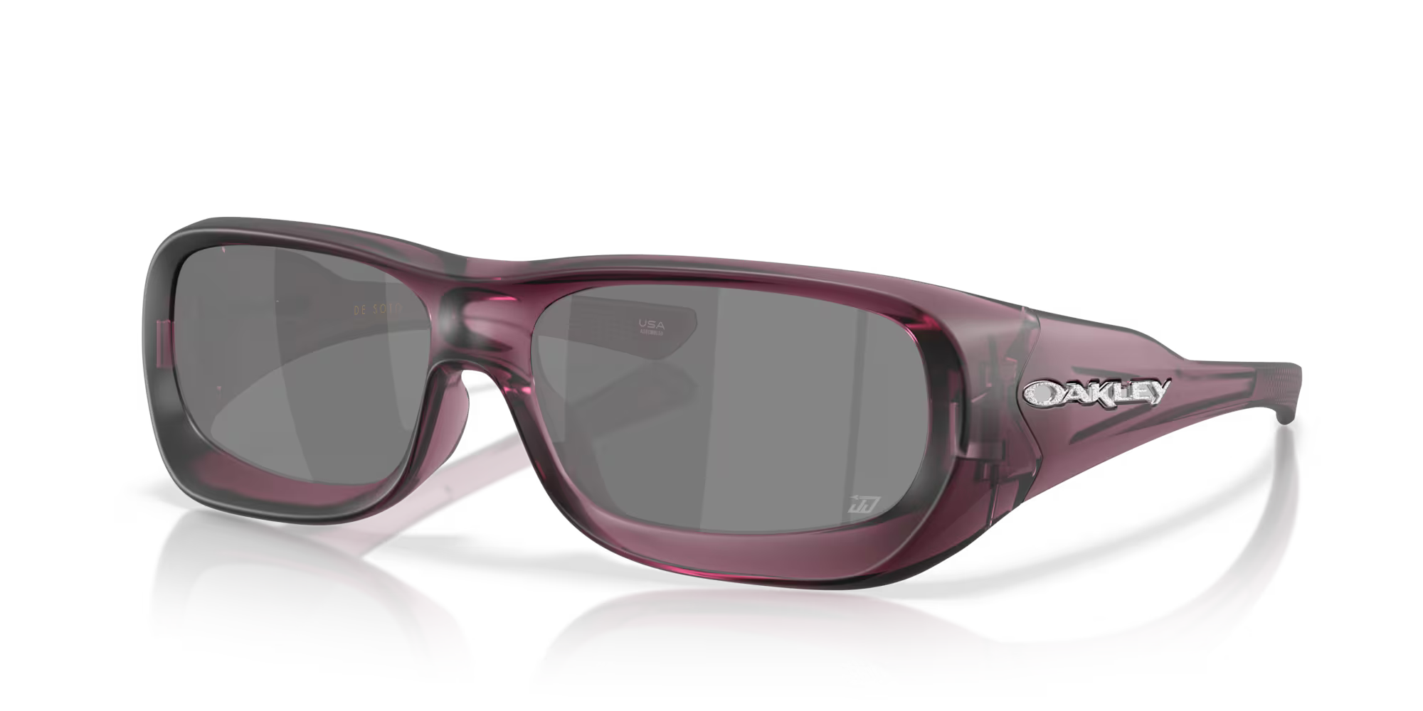 Oakley Justin Jefferson Signature Series De Soto Sunglasses – Prizm Black Lenses with Matte Transparent Indigo Frame