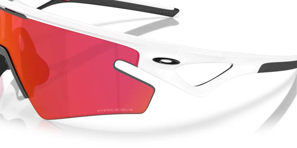 Oakley Sphaera Slash Sunglasses (Matte White/Prizm Field) | Cycling Gears Hub