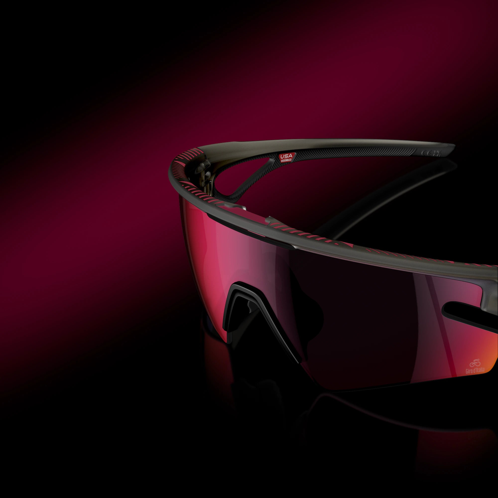 Oakley Sphaera™ Slash Giro d’Italia Collection Sunglasses – Prizm Road Lenses with Giro Grey Smoke Frame