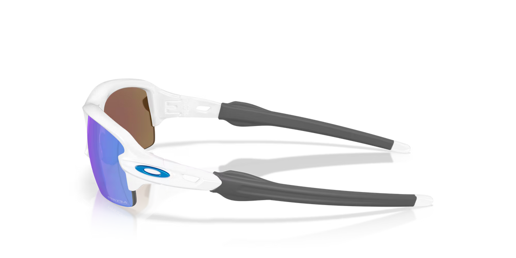 Oakley Flak 2.0 S polished white sunglasses with Prizm Sapphire lenses