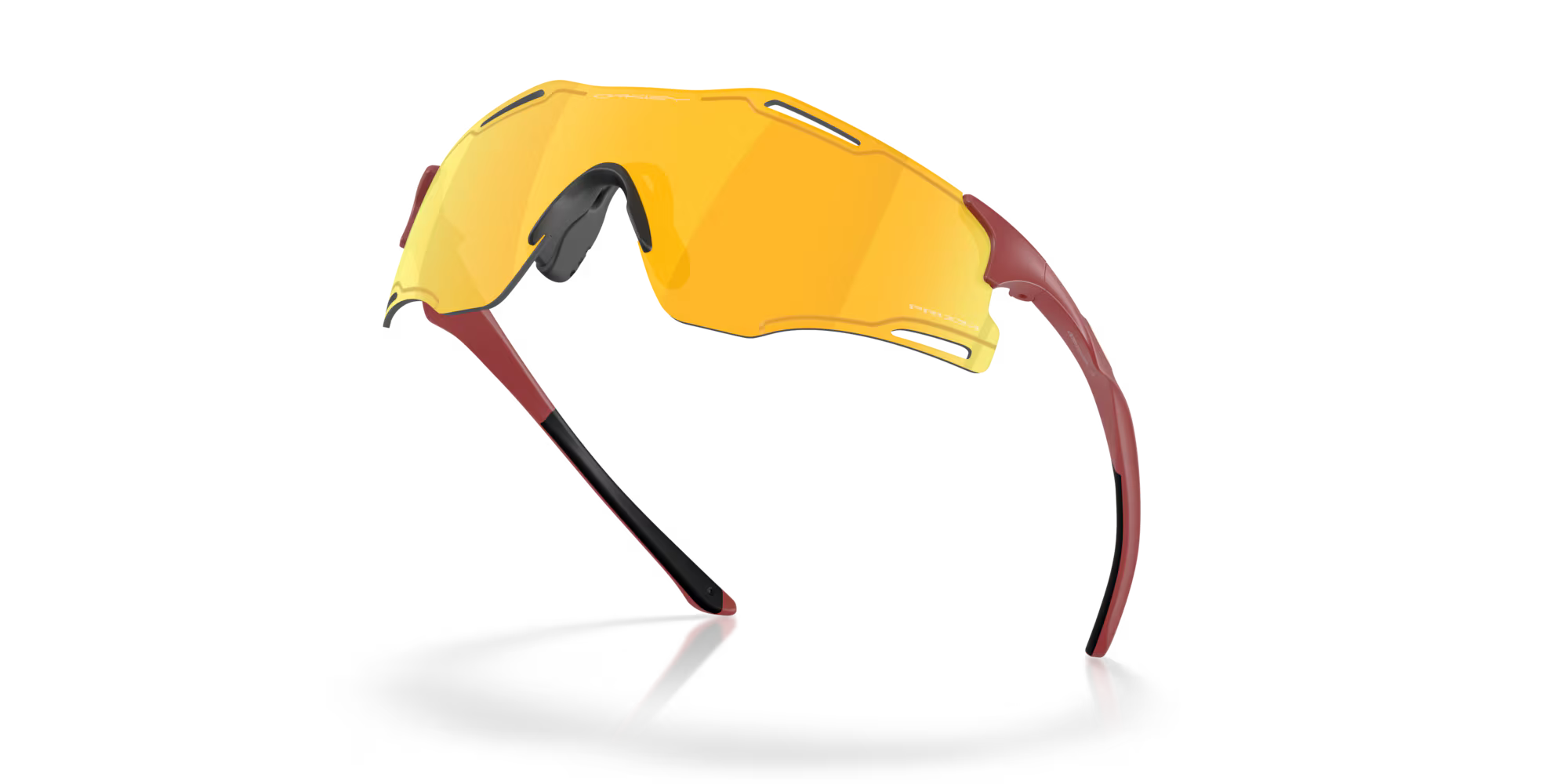Oakley Cybr Zero Sunglasses – Prizm 24K Lenses with Matte Iron Red Frame