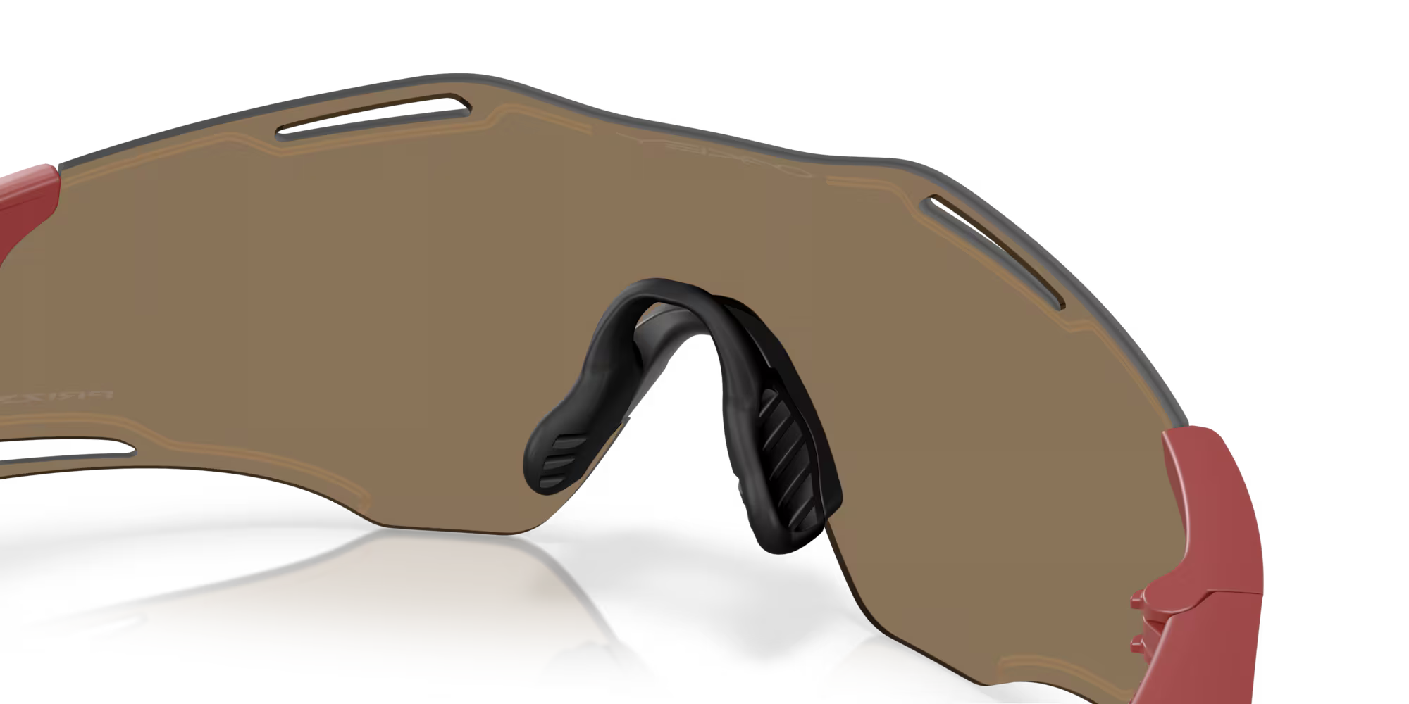 Oakley Cybr Zero Sunglasses – Prizm 24K Lenses with Matte Iron Red Frame