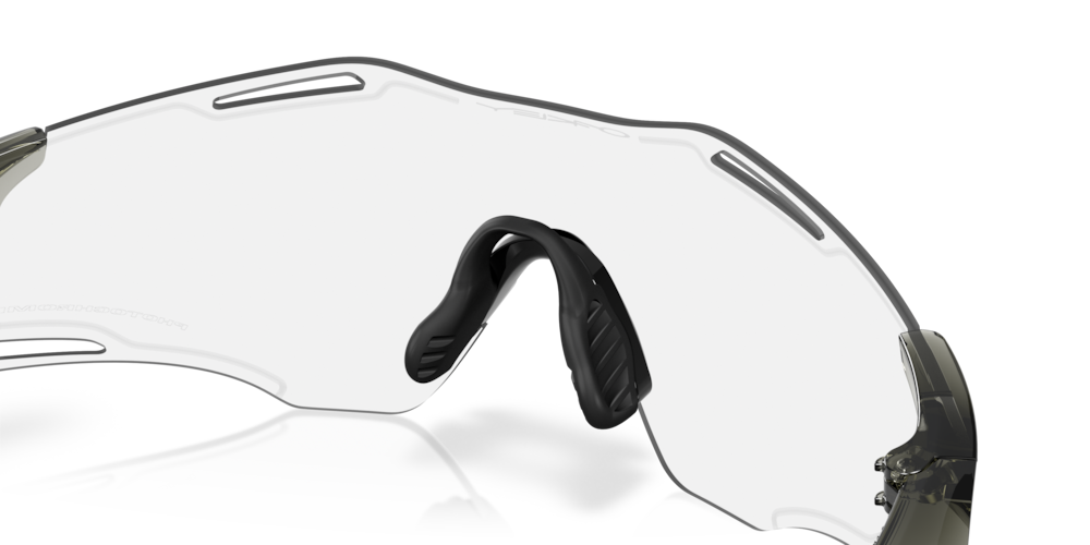 Oakley Sunglass Cybr Zero lear to black iridium photochromic Lenses with polished black Frame
