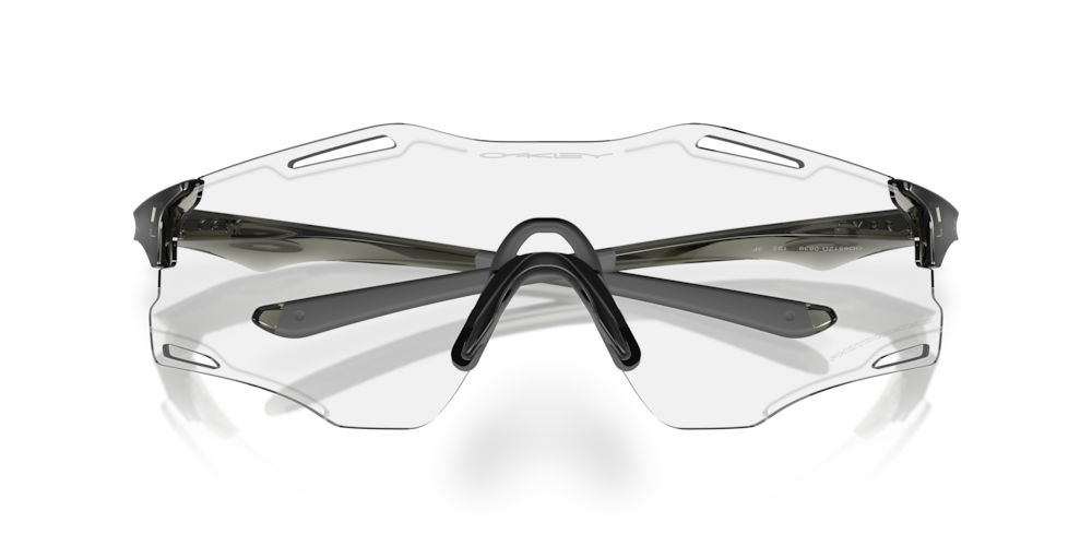 Oakley Sunglass Cybr Zero lear to black iridium photochromic Lenses with polished black Frame