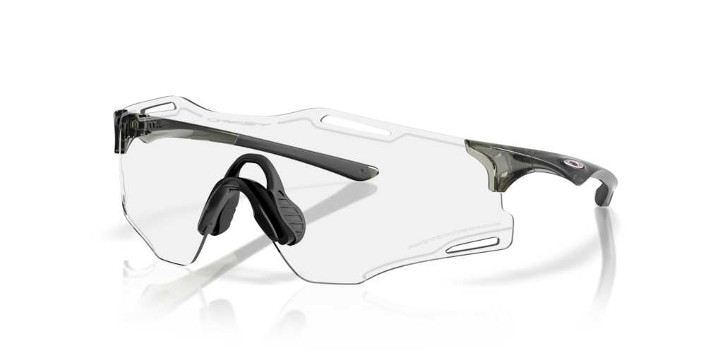 Oakley Sunglass Cybr Zero lear to black iridium photochromic Lenses with polished black Frame
