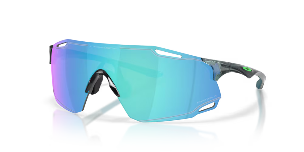 Oakley Cybr Dyno Sunglasses (Polished Black/Prizm Sapphire) | Cycling Gears Hub