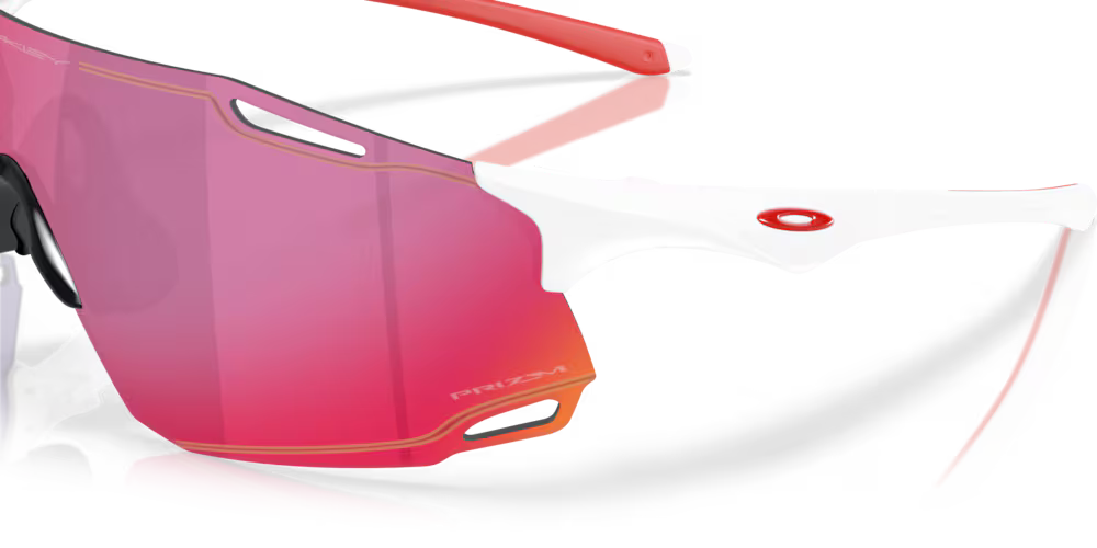 Oakley Cybr Dyno Sunglasses (Polished White/Prizm Road) | Cycling Gears Hub