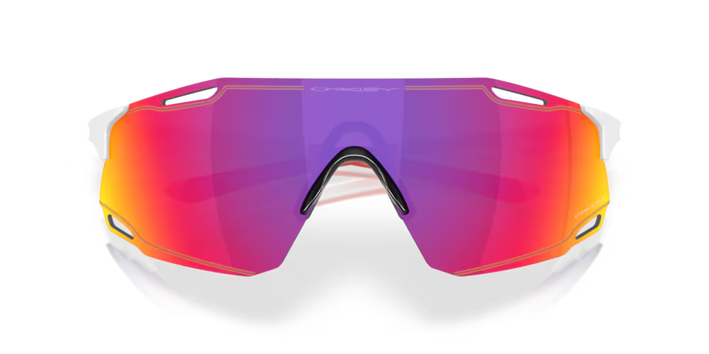 Oakley Cybr Dyno Sunglasses (Polished White/Prizm Road) | Cycling Gears Hub