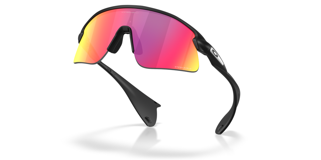 Stunt Devil matte black sunglasses with Prizm Road shield lens