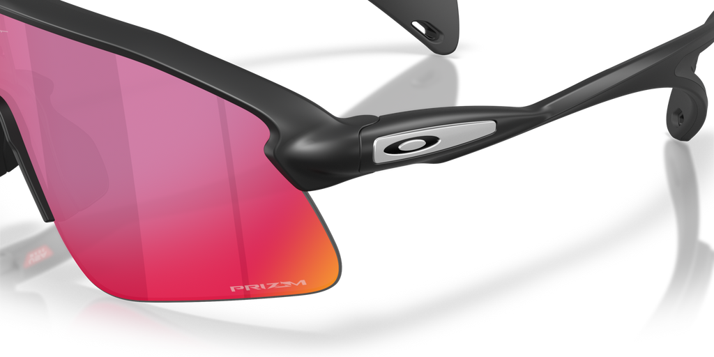Stunt Devil matte black sunglasses with Prizm Road shield lens