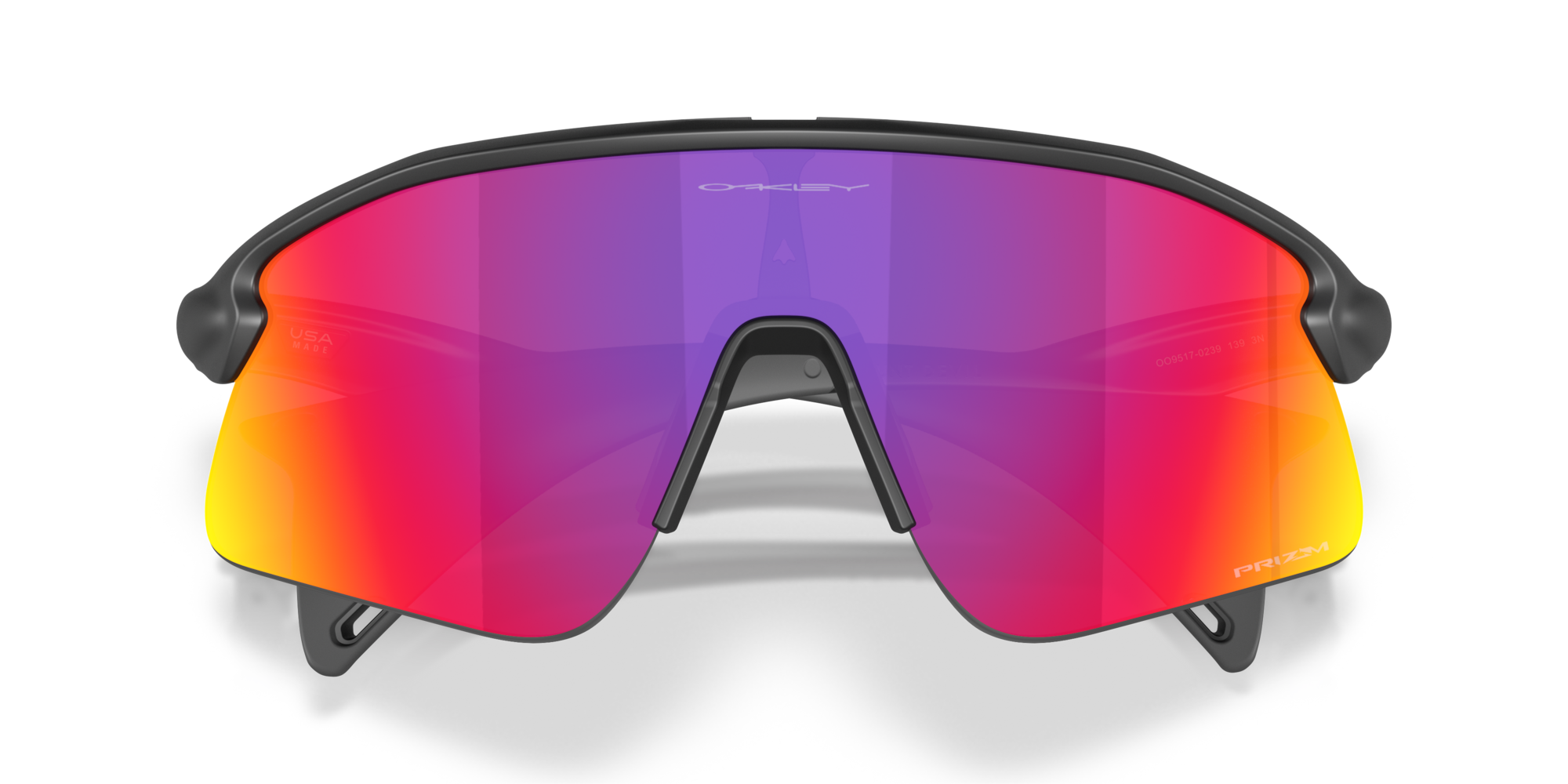 Stunt Devil matte black sunglasses with Prizm Road shield lens