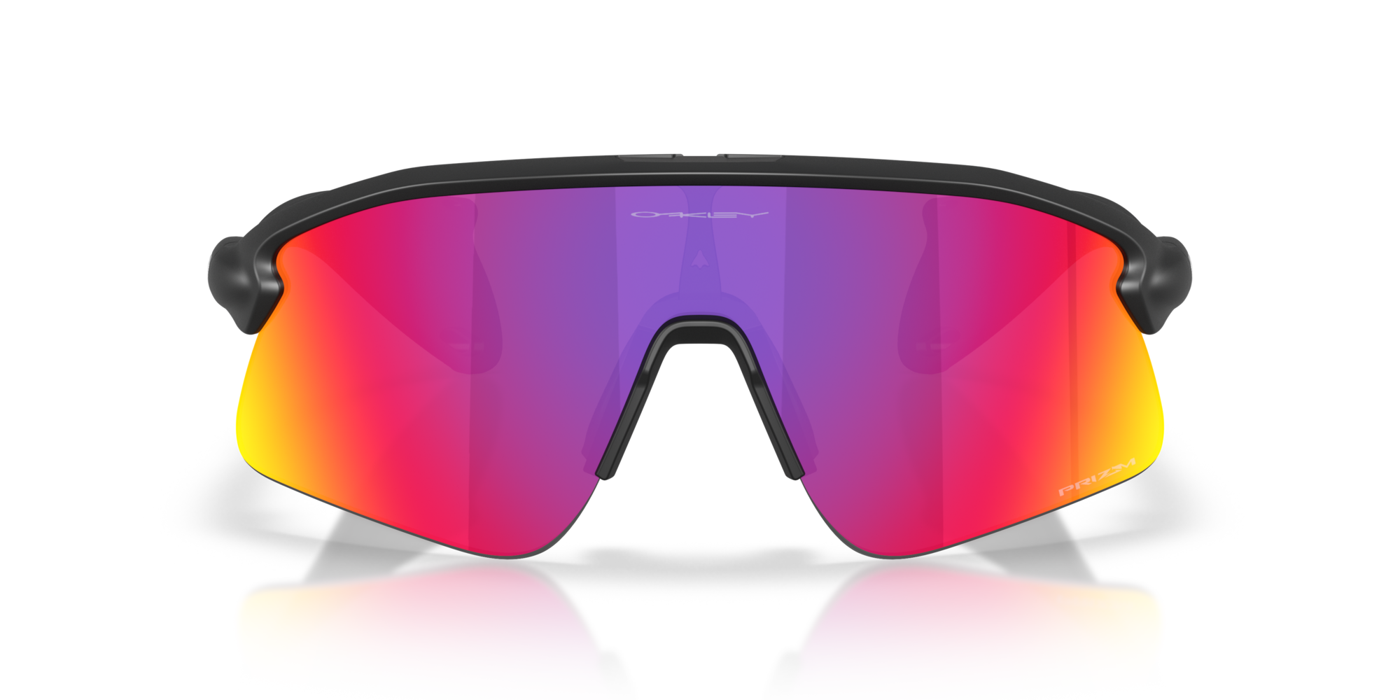 Stunt Devil matte black sunglasses with Prizm Road shield lens
