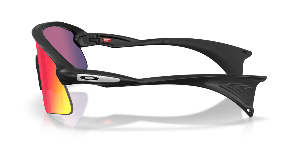 Stunt Devil matte black sunglasses with Prizm Road shield lens