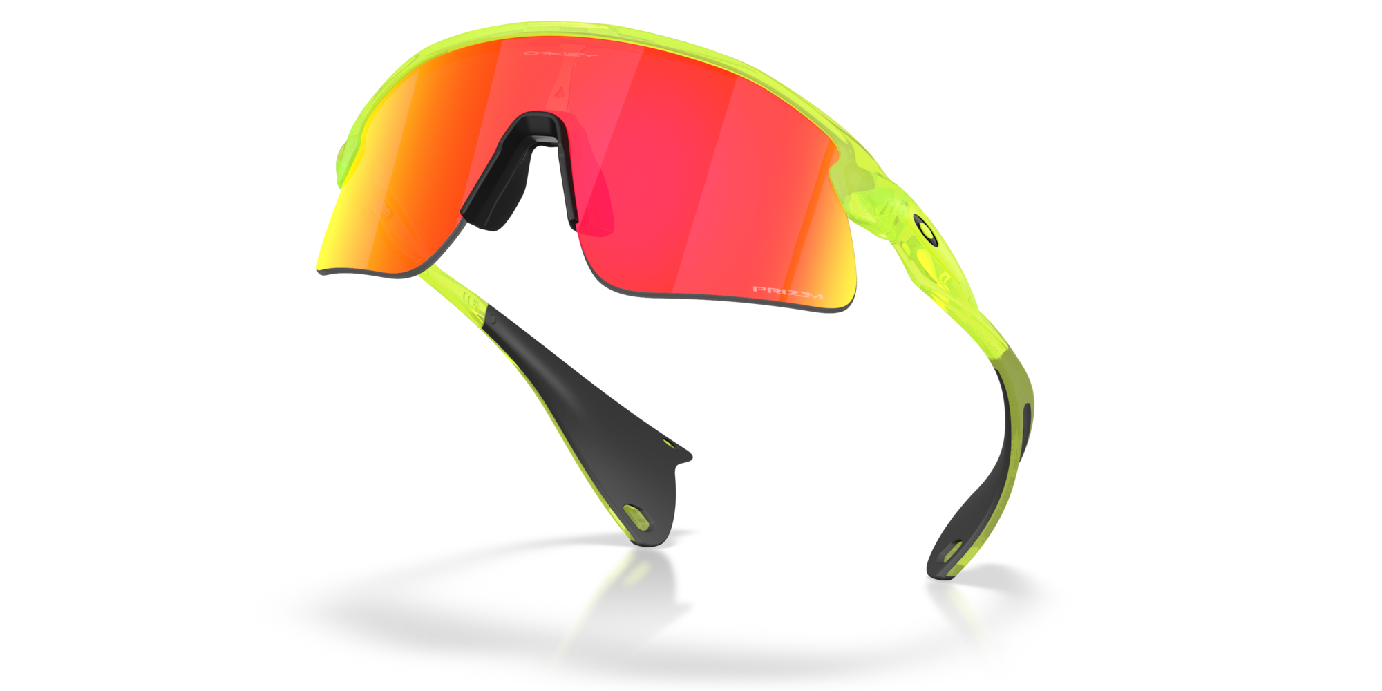 Oakley Stunt Devil matte uranium sunglasses with Prizm Ruby shield lens