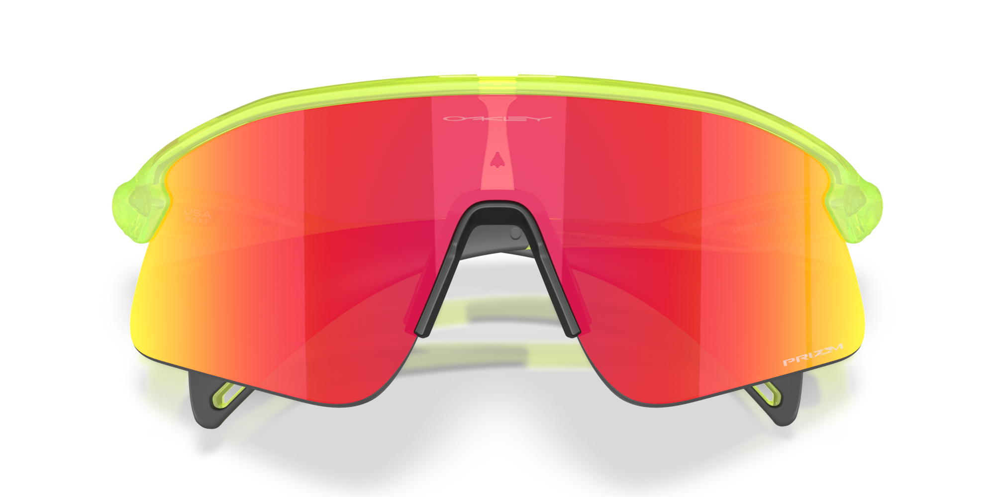 Oakley Stunt Devil matte uranium sunglasses with Prizm Ruby shield lens
