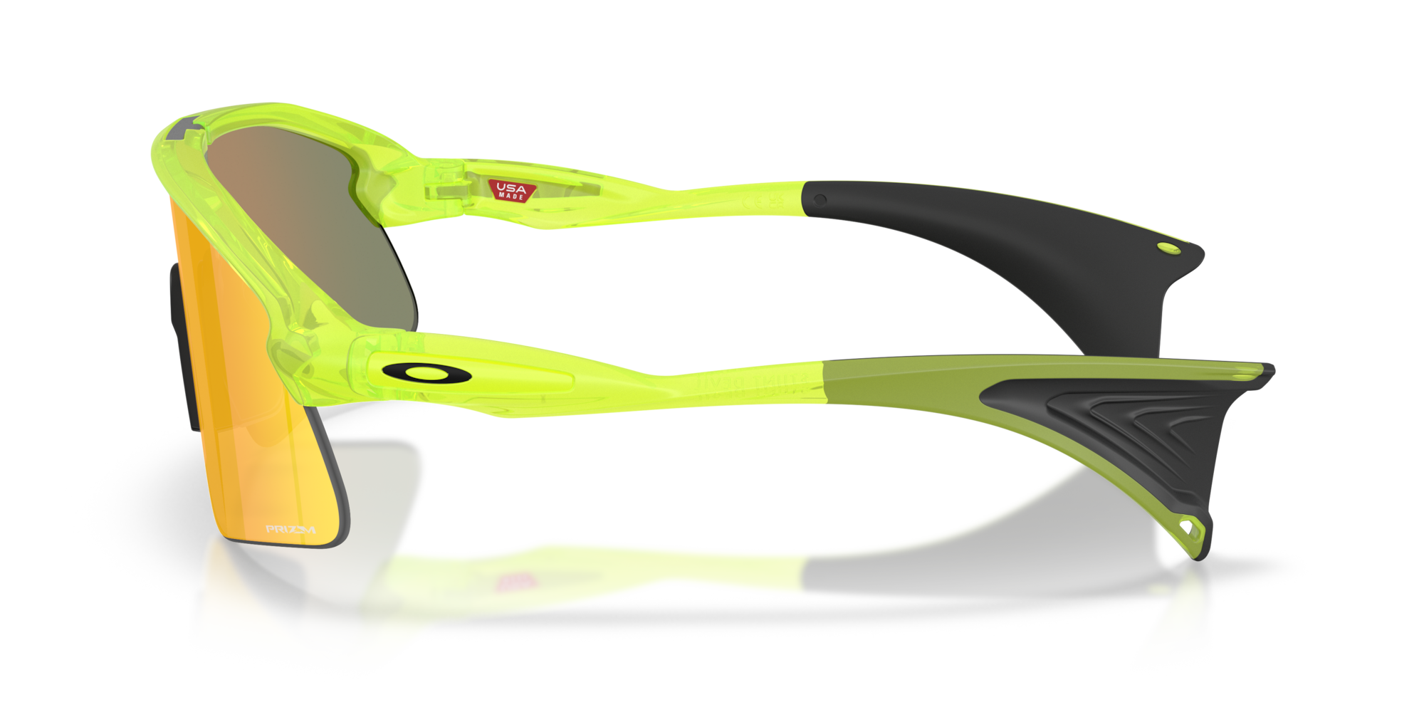 Oakley Stunt Devil matte uranium sunglasses with Prizm Ruby shield lens