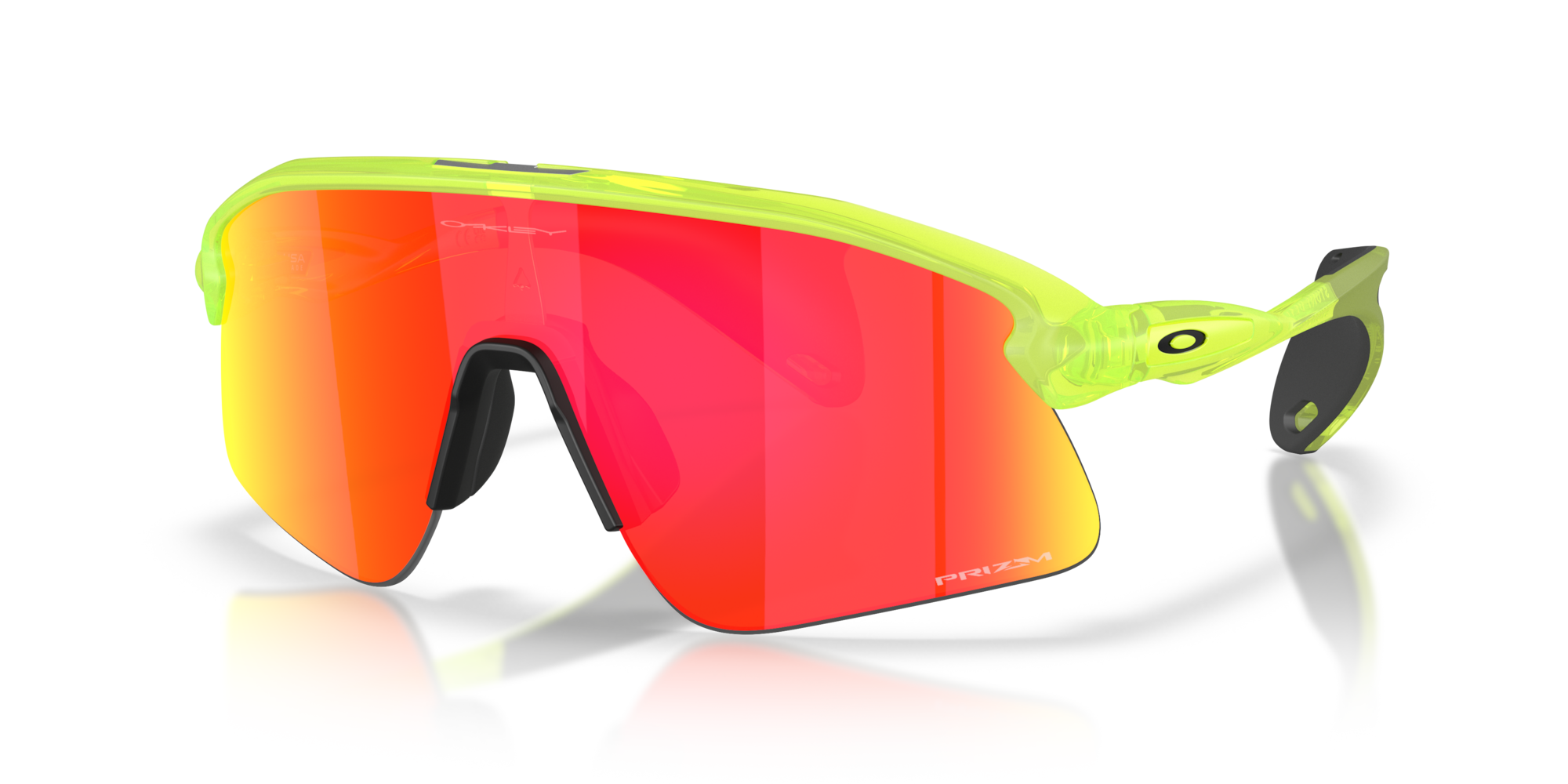 Oakley Stunt Devil matte uranium sunglasses with Prizm Ruby shield lens