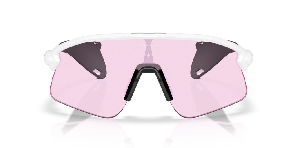 Oakley Stunt Devil matte white sunglasses with Prizm Low Light lens